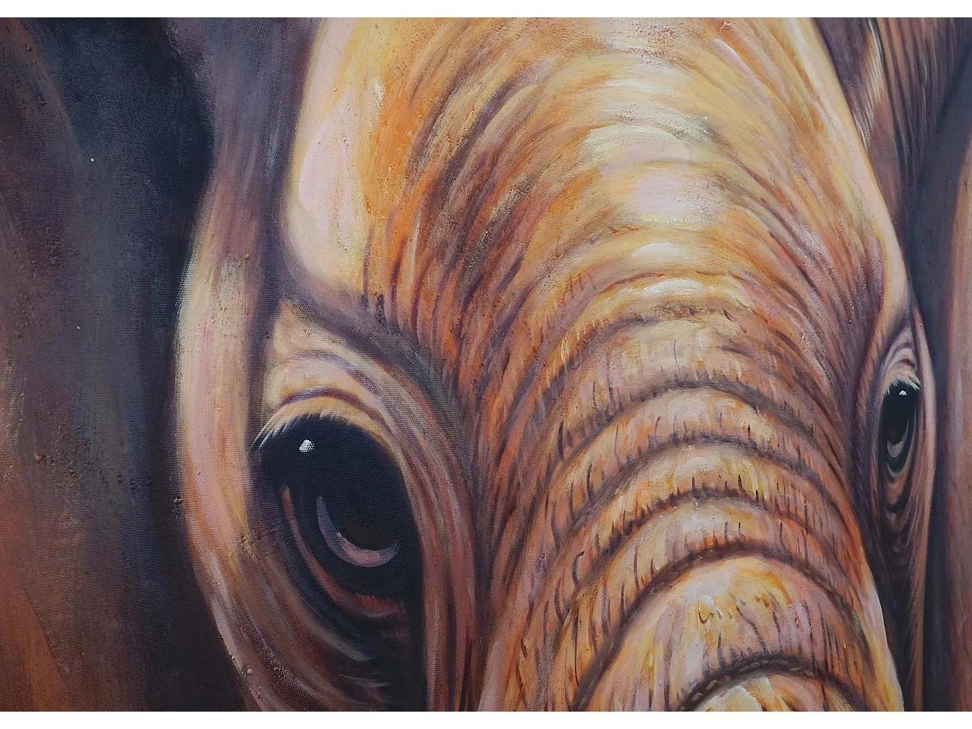 Ölgemälde Nahaufnahme Elefant handgemalt