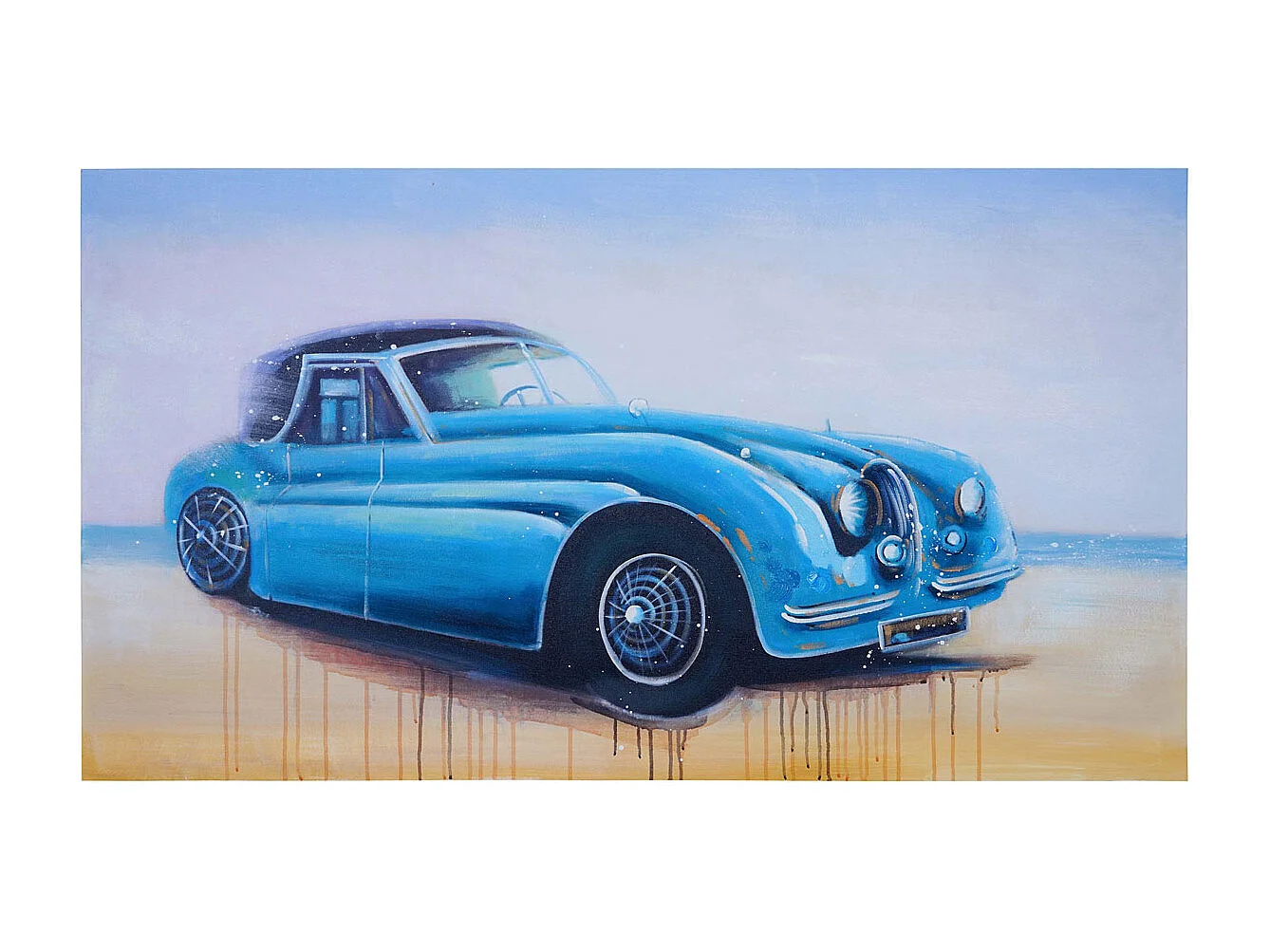Ölgemälde Oldtimer handgemalt