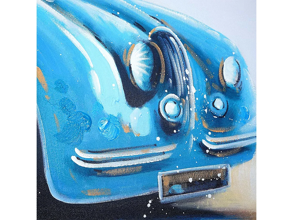 Ölgemälde Oldtimer handgemalt