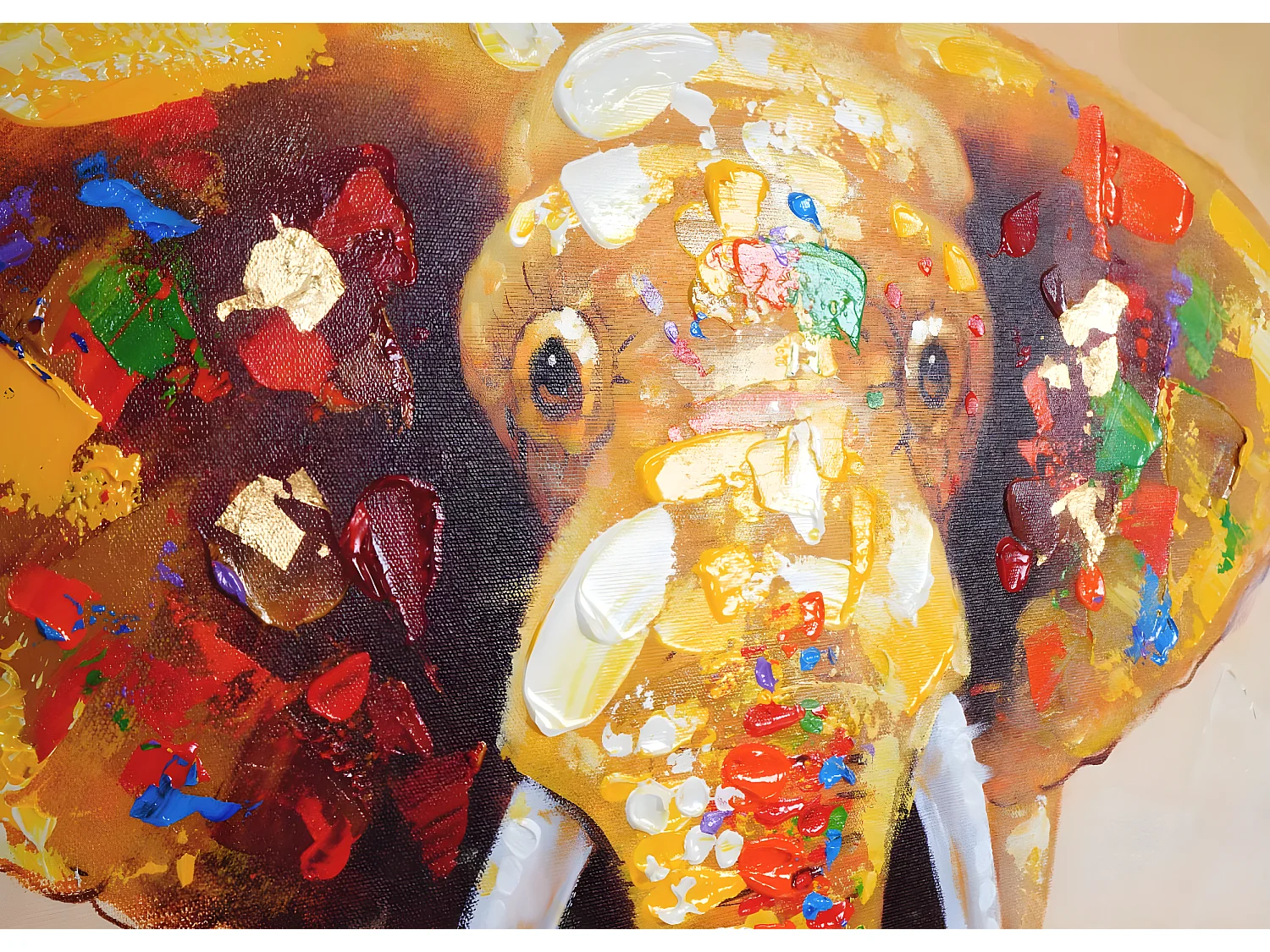 Ölgemälde Elefant handgemalt