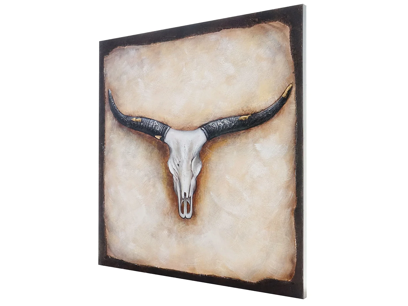 Olieverfschilderij Stier, handgeschilderd