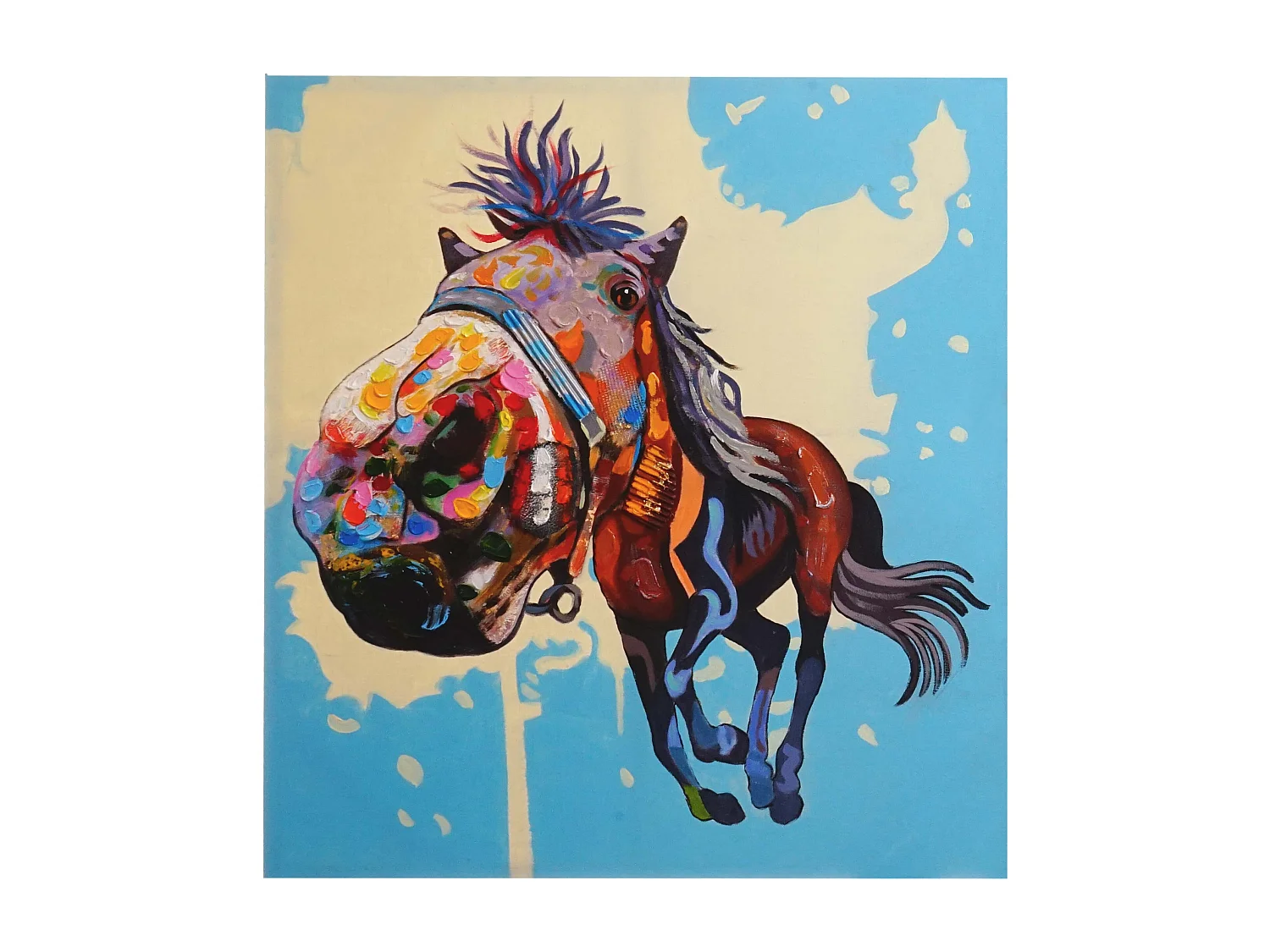 Dipingere con i numeri Cavallo Astratto Colorato – Figured'Art