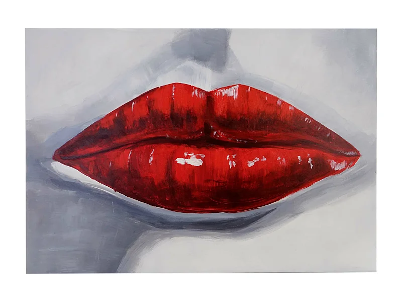 Olieverfschilderij Lippen handgeschilderd