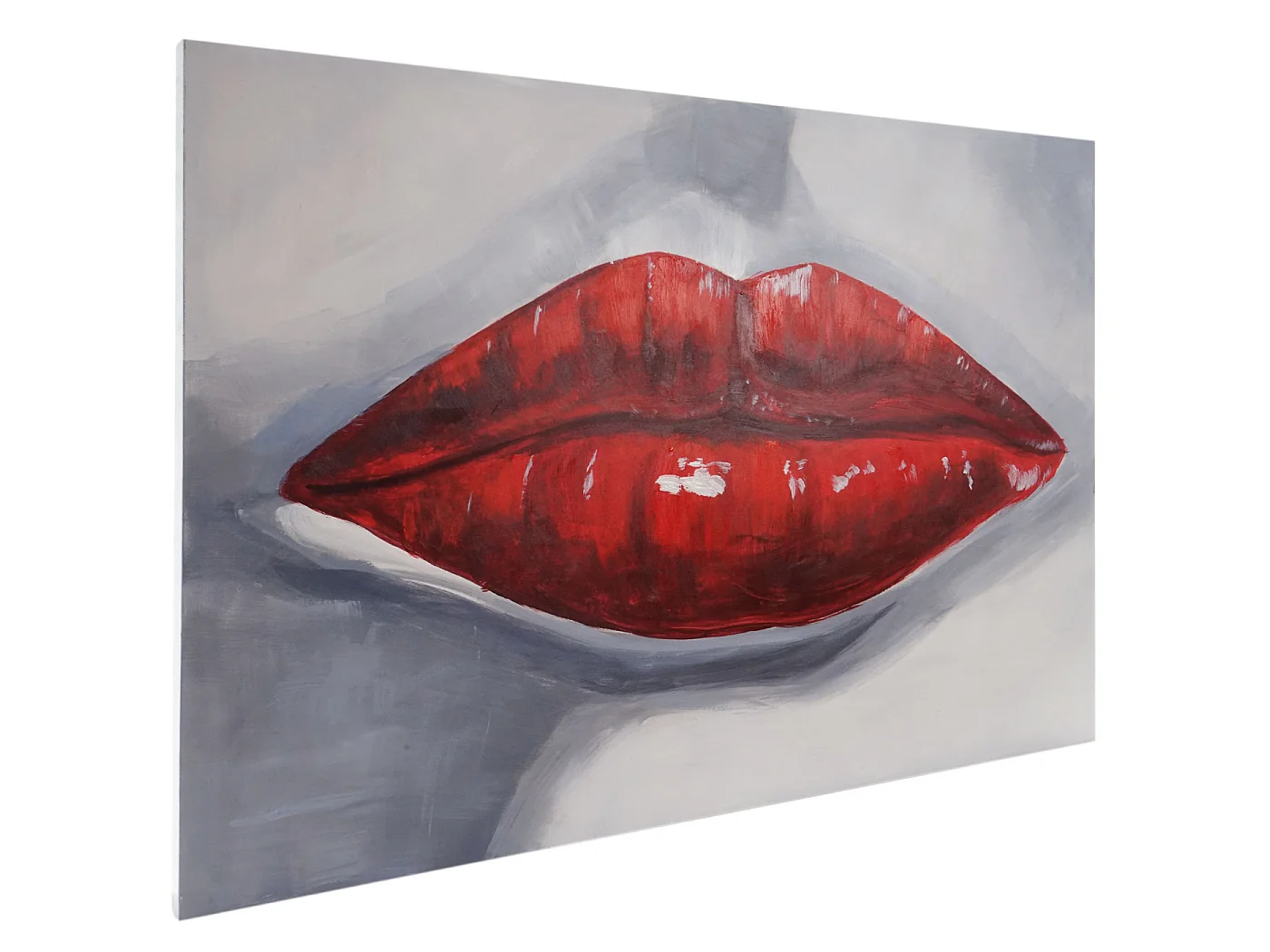 Olieverfschilderij Lippen handgeschilderd