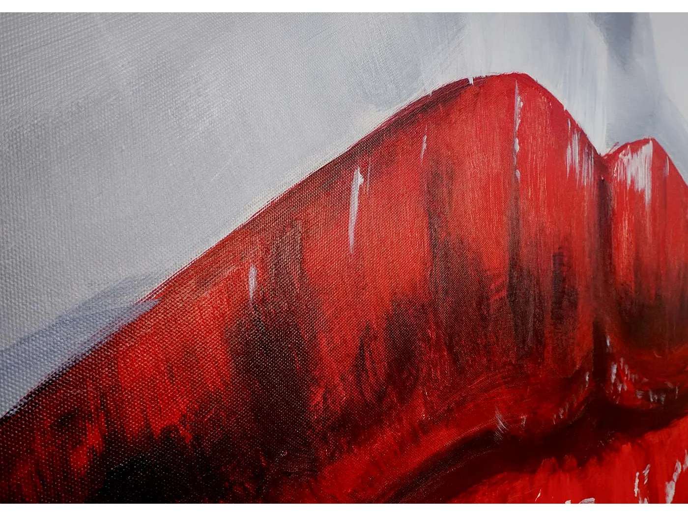 Ölgemälde Lippen handgemalt