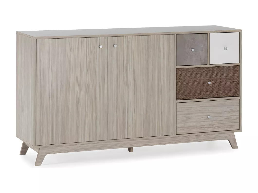 Kauf Unique Sideboard Maia 2 türen 4 bunten schubladen