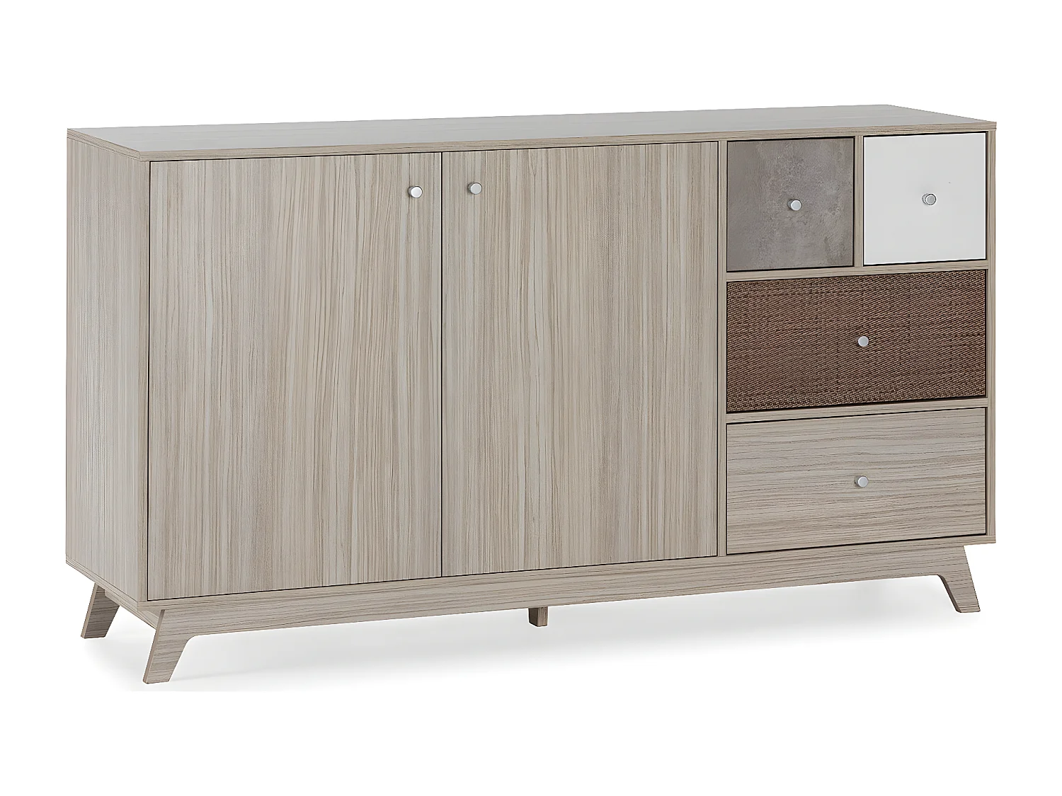 Dressoir Maia 2 deuren 4 laden multicolor