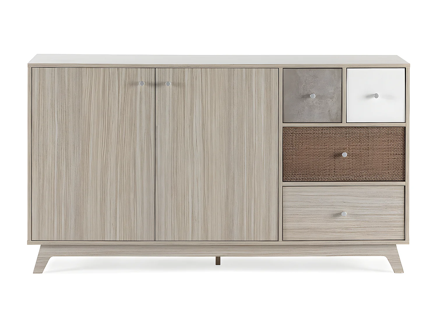 Dressoir Maia 2 deuren 4 laden multicolor