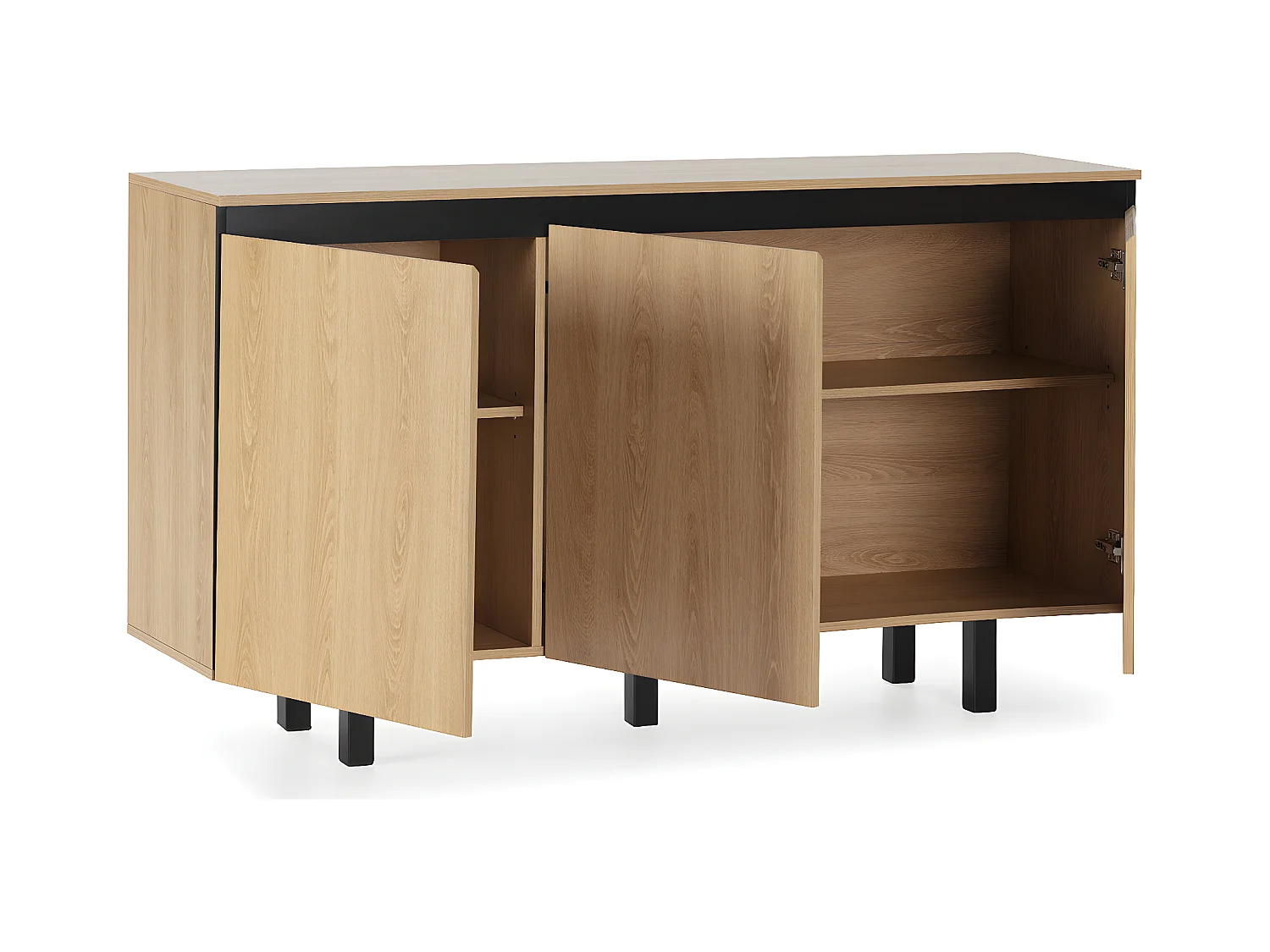 Aparador Molina 3 puertas color roble