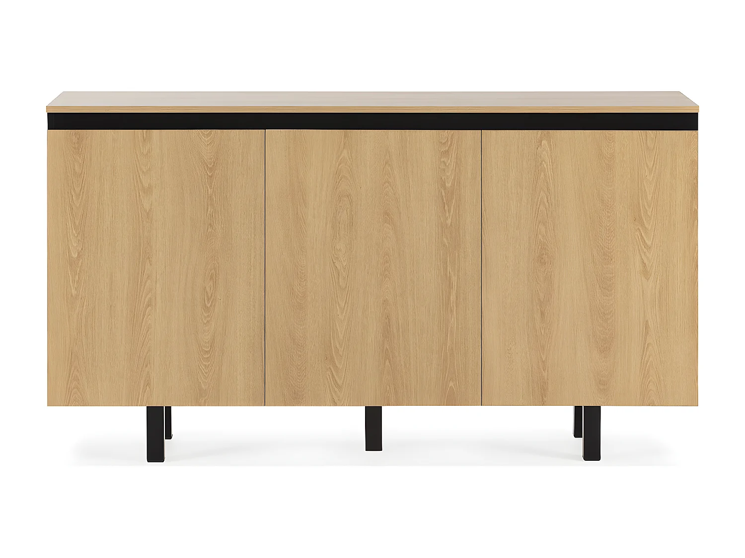 Buffet Molina 3 portes couleur chêne