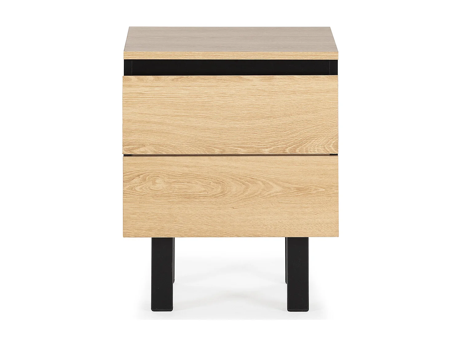 Nachttisch Molina 2 schubladen eichefarben