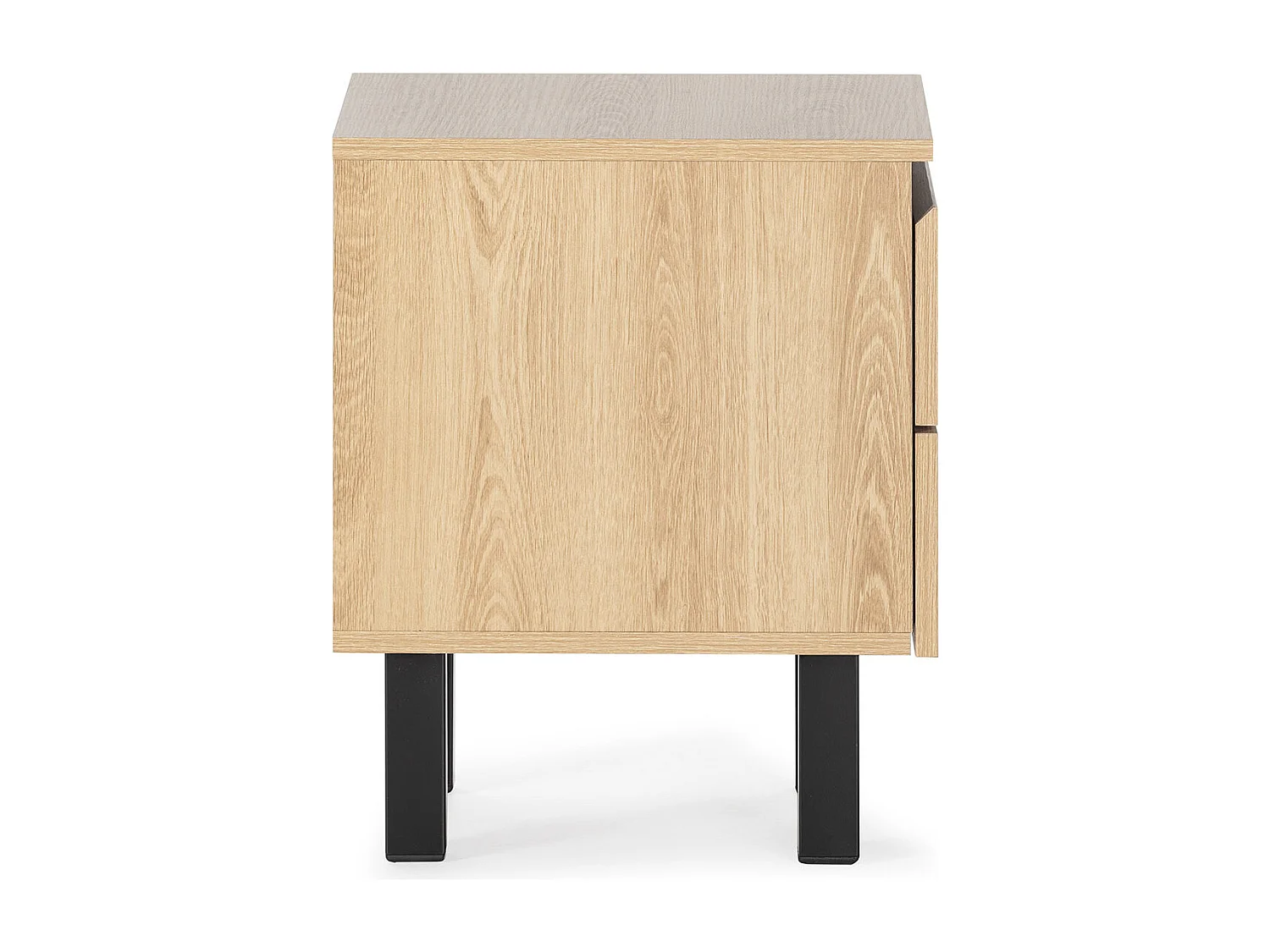 Table de chevet Molina 2 tiroirs couleur chêne