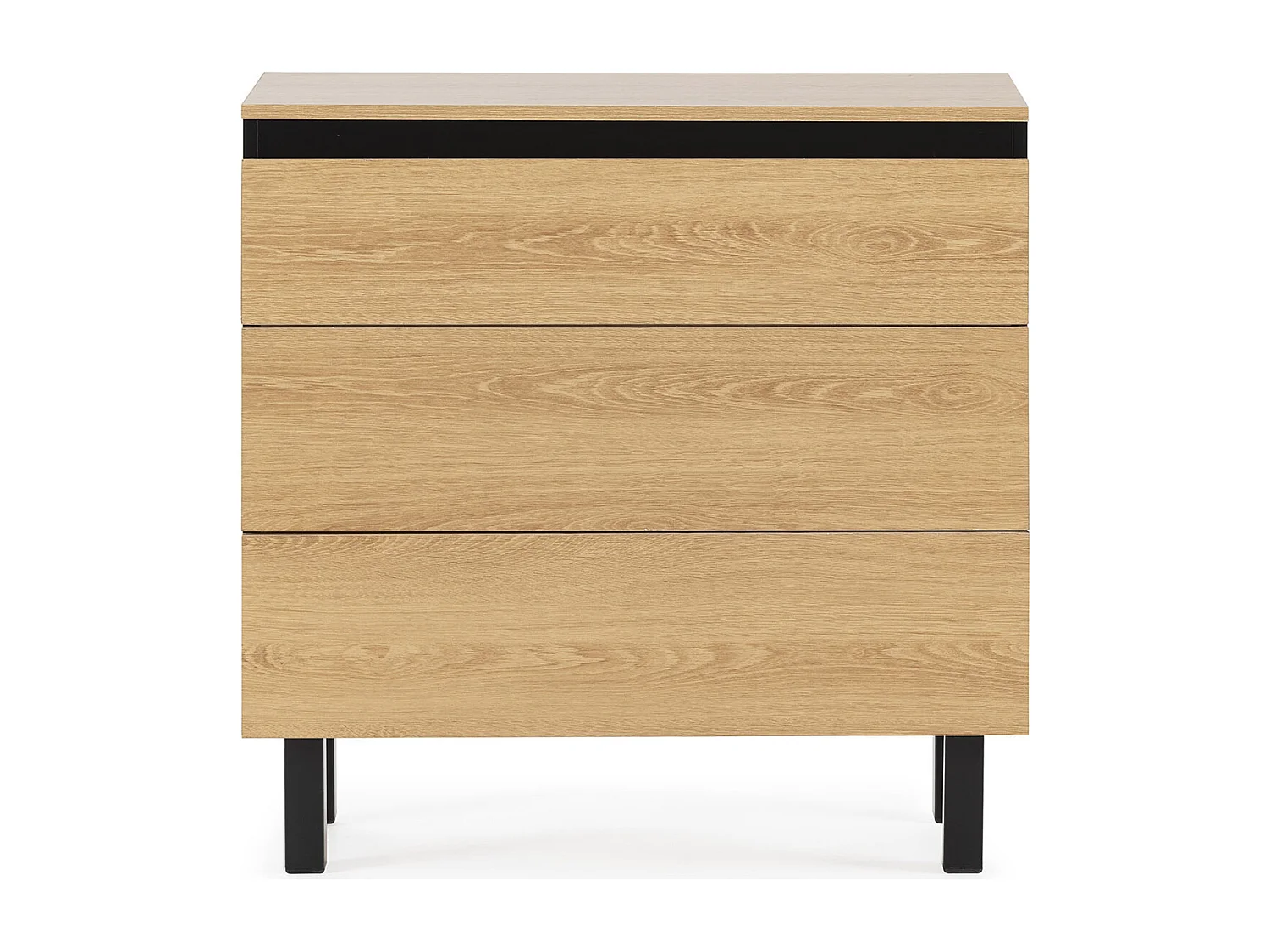 Kommode Molina 3 schubladen eichefarben