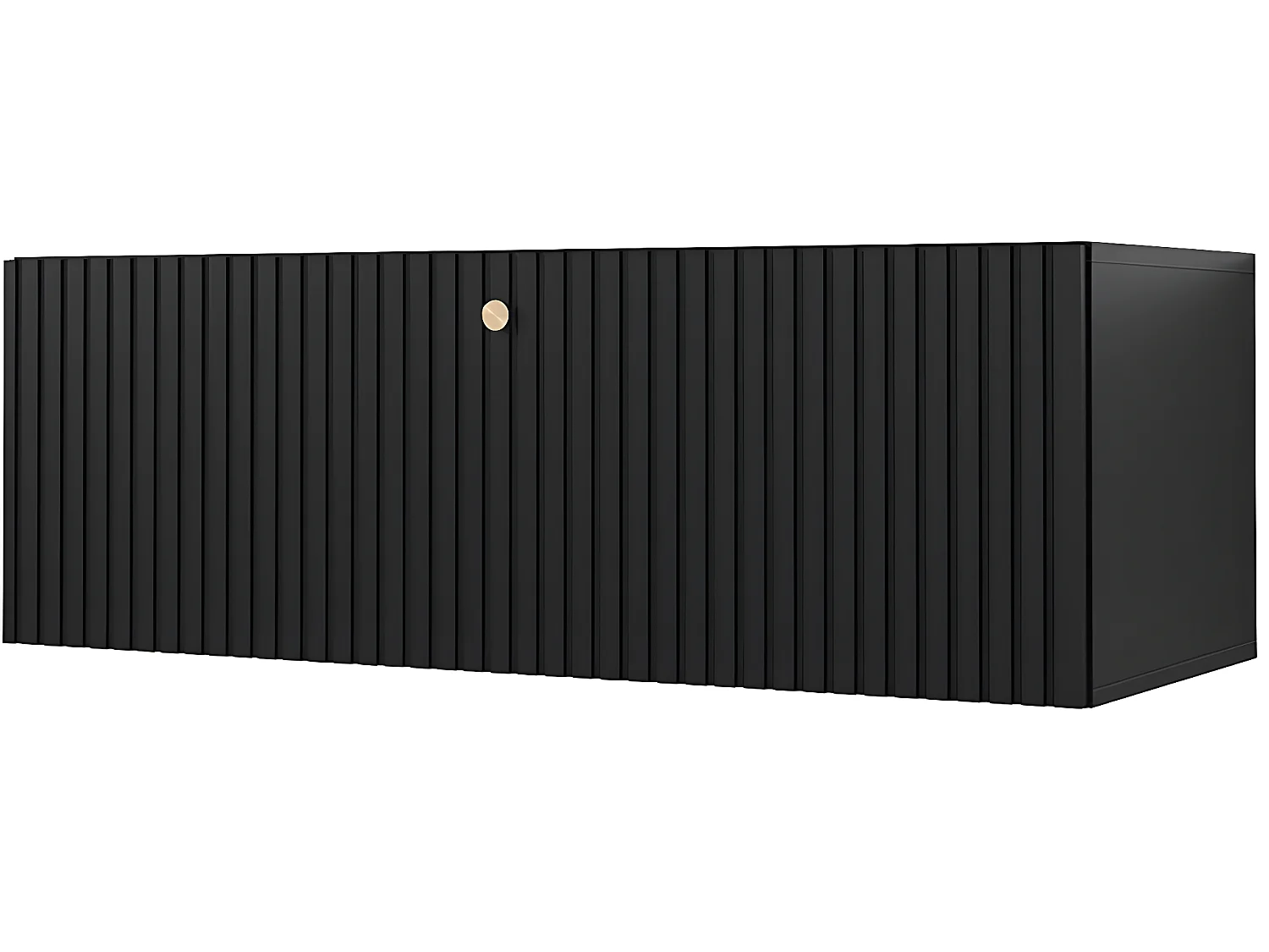 Elegant Svart TV-stativ "Waldi Riflo Slim 100" - Kompakt Design - 100 x 34 x 40 cm