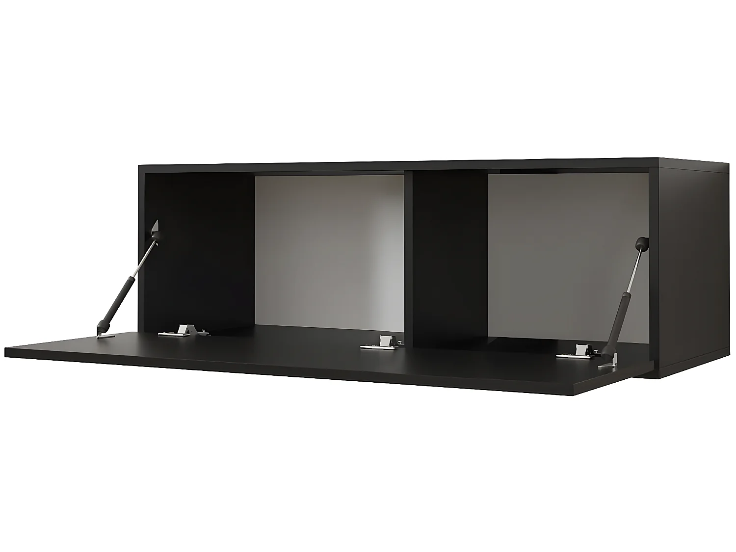 Elegant Svart TV-stativ "Waldi Riflo Slim 100" - Kompakt Design - 100 x 34 x 40 cm