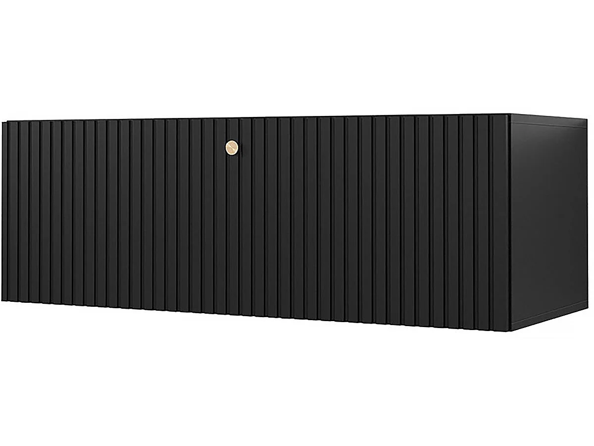 Elegant Svart TV-stativ "Waldi Riflo Slim 100" - Kompakt Design - 100 x 34 x 40 cm