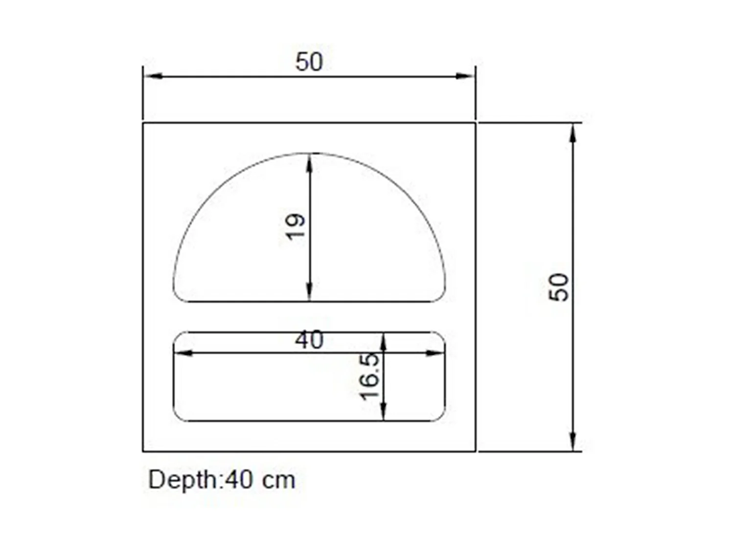 Table de chevet avec rangements - Blanc - LUELA