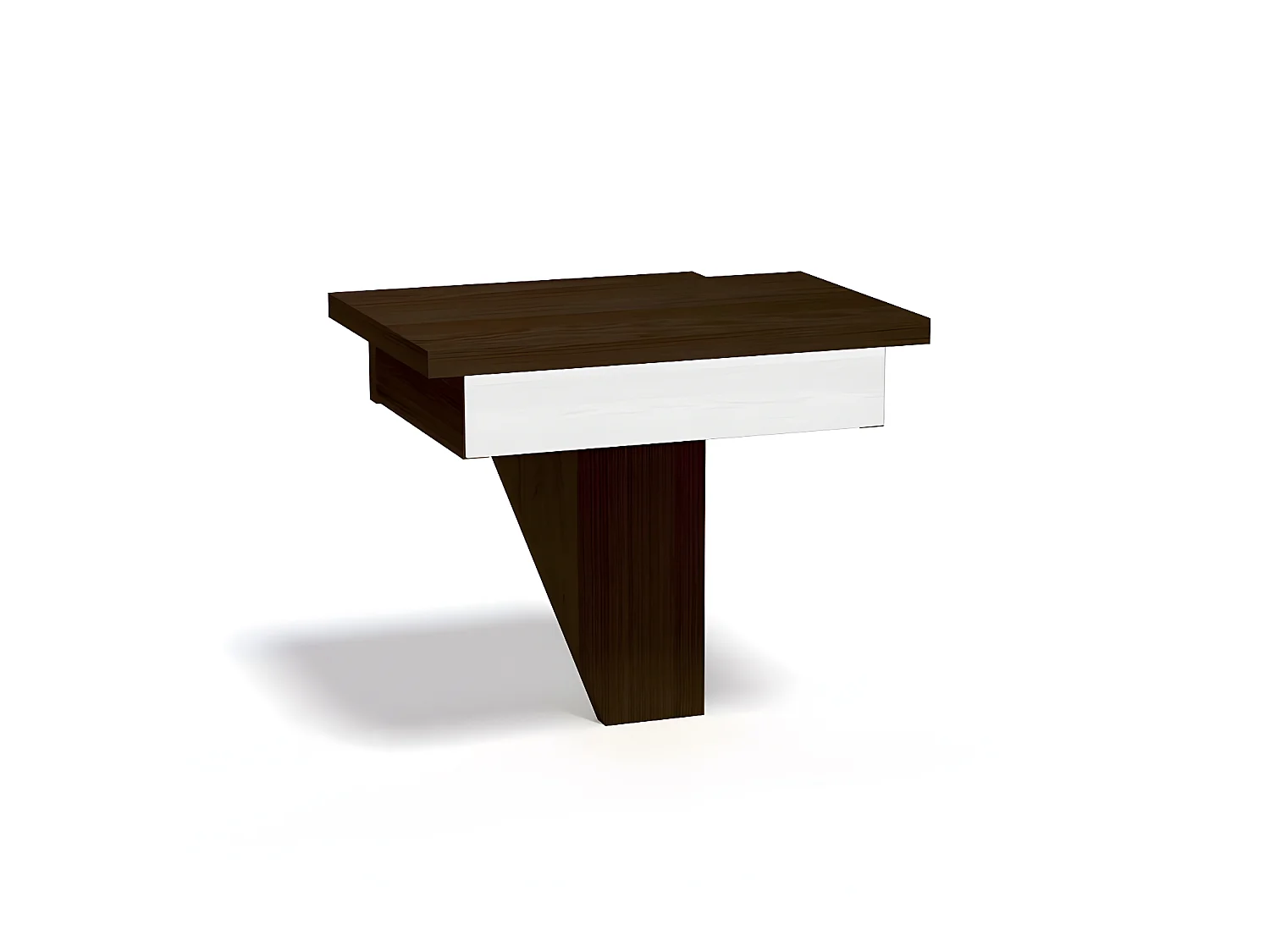 chevet suspendu 1 tiroir duo - wengé