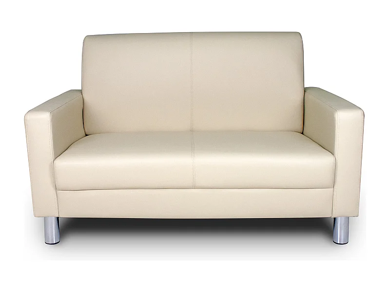 Divano 2 posti in ecopelle beige mod. Charlie