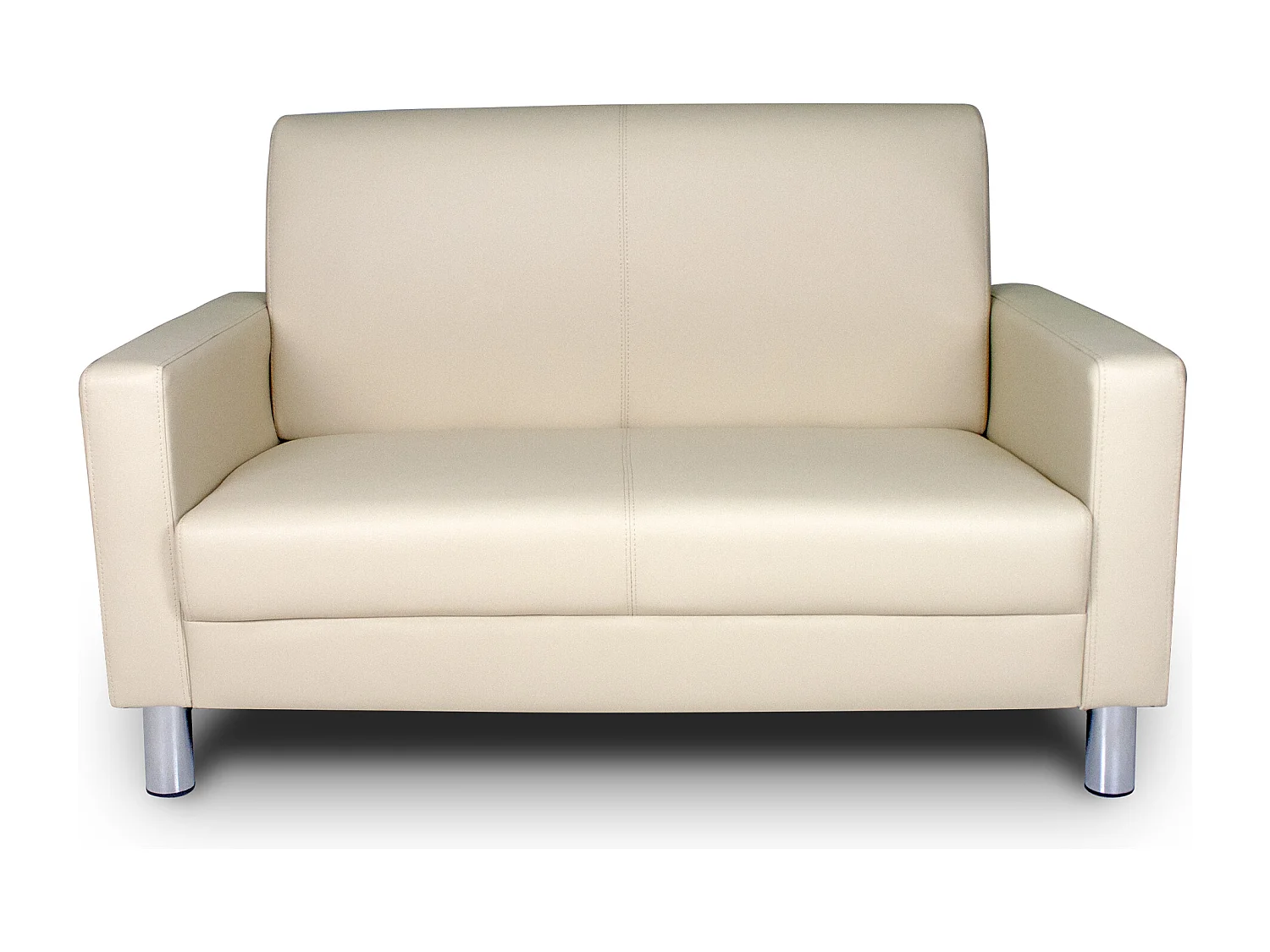 Divano 2 posti in ecopelle beige mod. Charlie