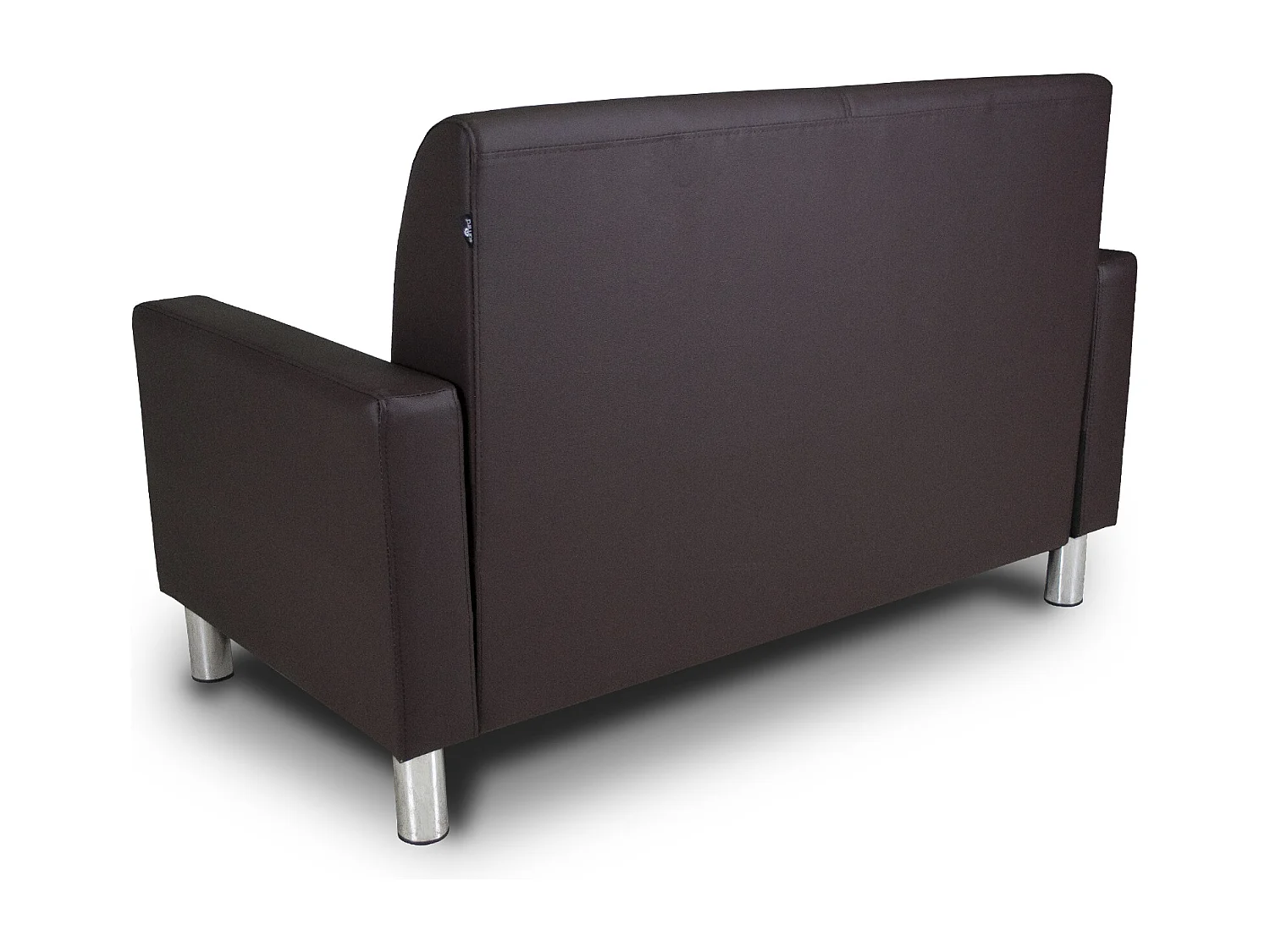 Divano 2 posti in ecopelle testa di moro mod. Charlie