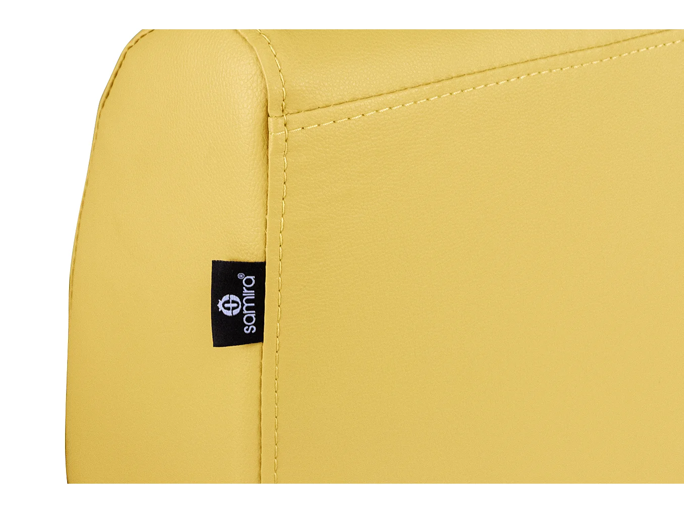 Divano 2 posti in ecopelle giallo senape mod. Charlie