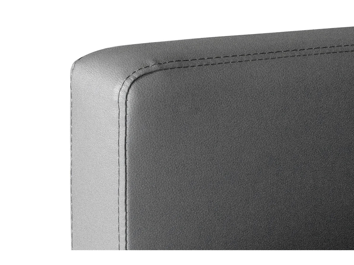 Divano 2 posti in ecopelle grigio scuro mod. Charlie