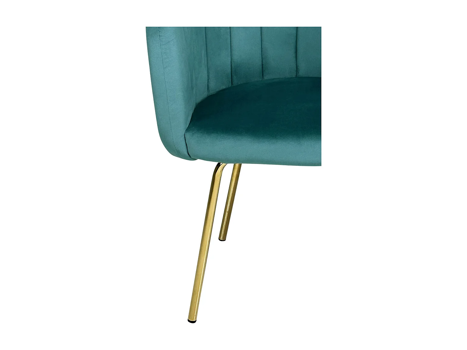 Poltrona conchiglia in velluto verde petrolio poltroncina vintage mod. Perla