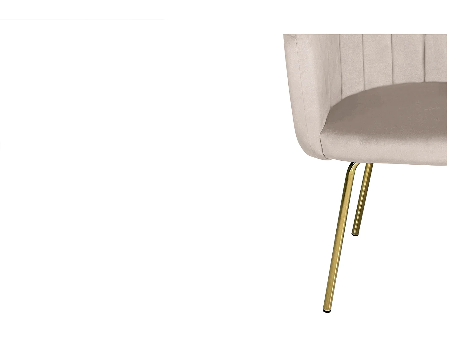 Poltrona conchiglia in velluto tortora poltroncina vintage mod. Perla