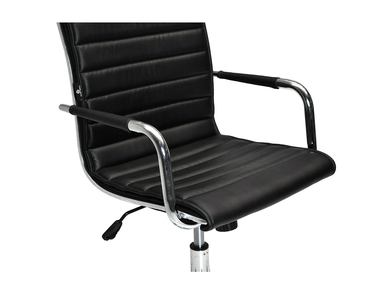 Sedia direzionale in ecopelle Nera mod. ASTI