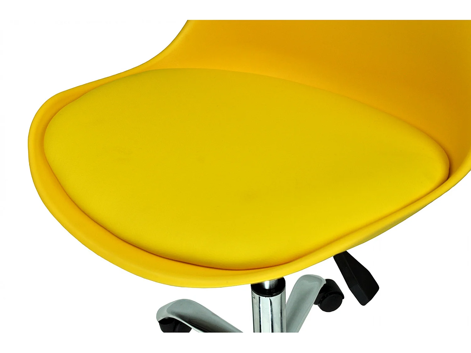 Sedia da ufficio girevole, sedia da gialla con rotelle mod. SALLY