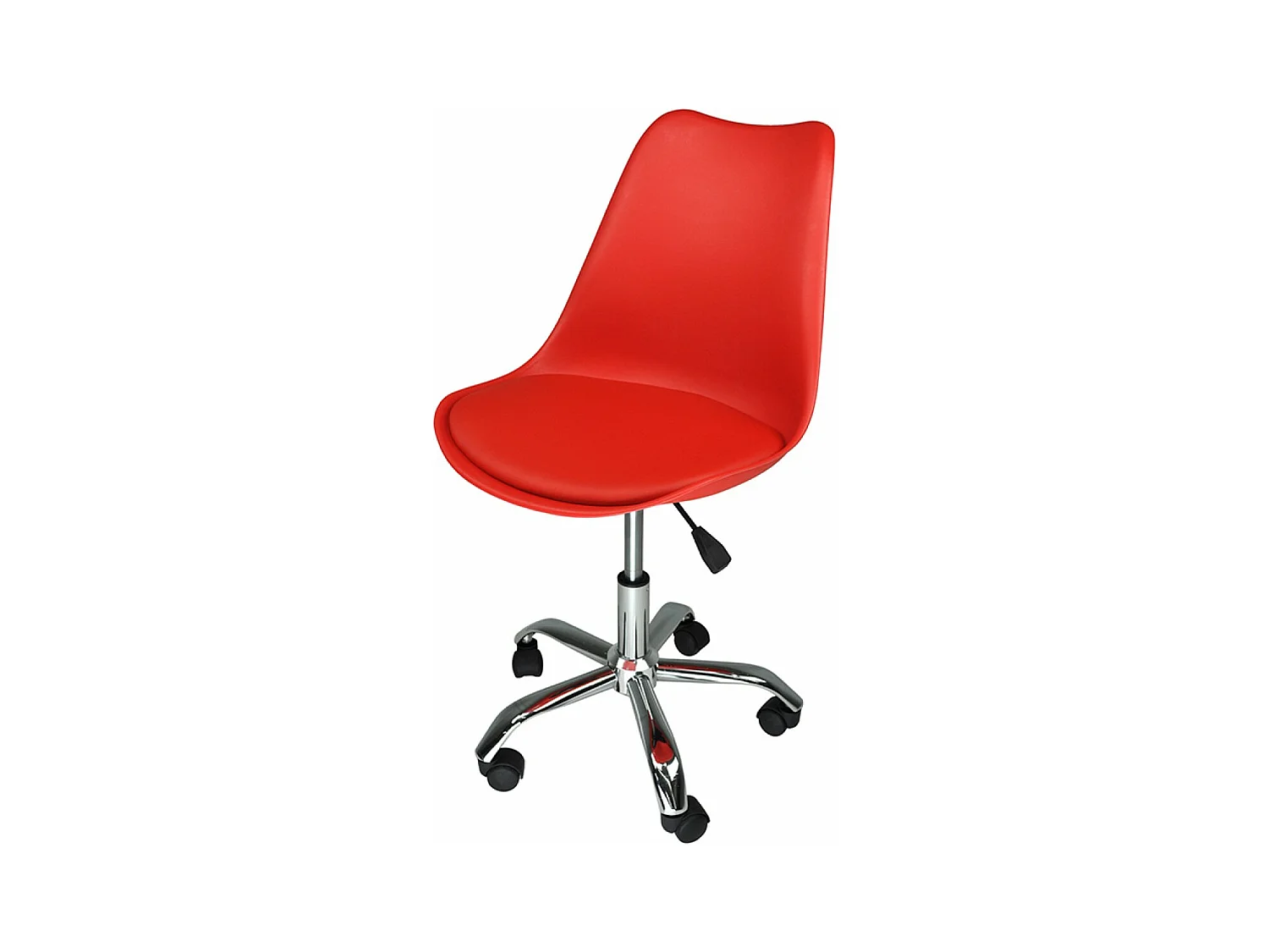 Sedia da ufficio girevole, sedia da rossa con rotelle mod. SALLY