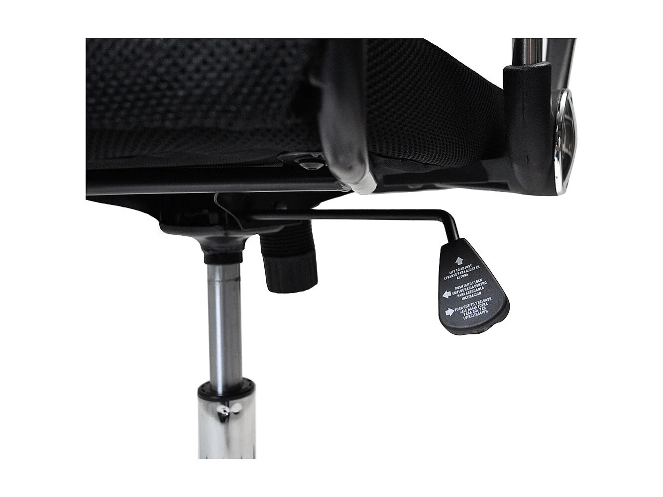 Sedia da ufficio girevole in tessuto nero mod. MILANO