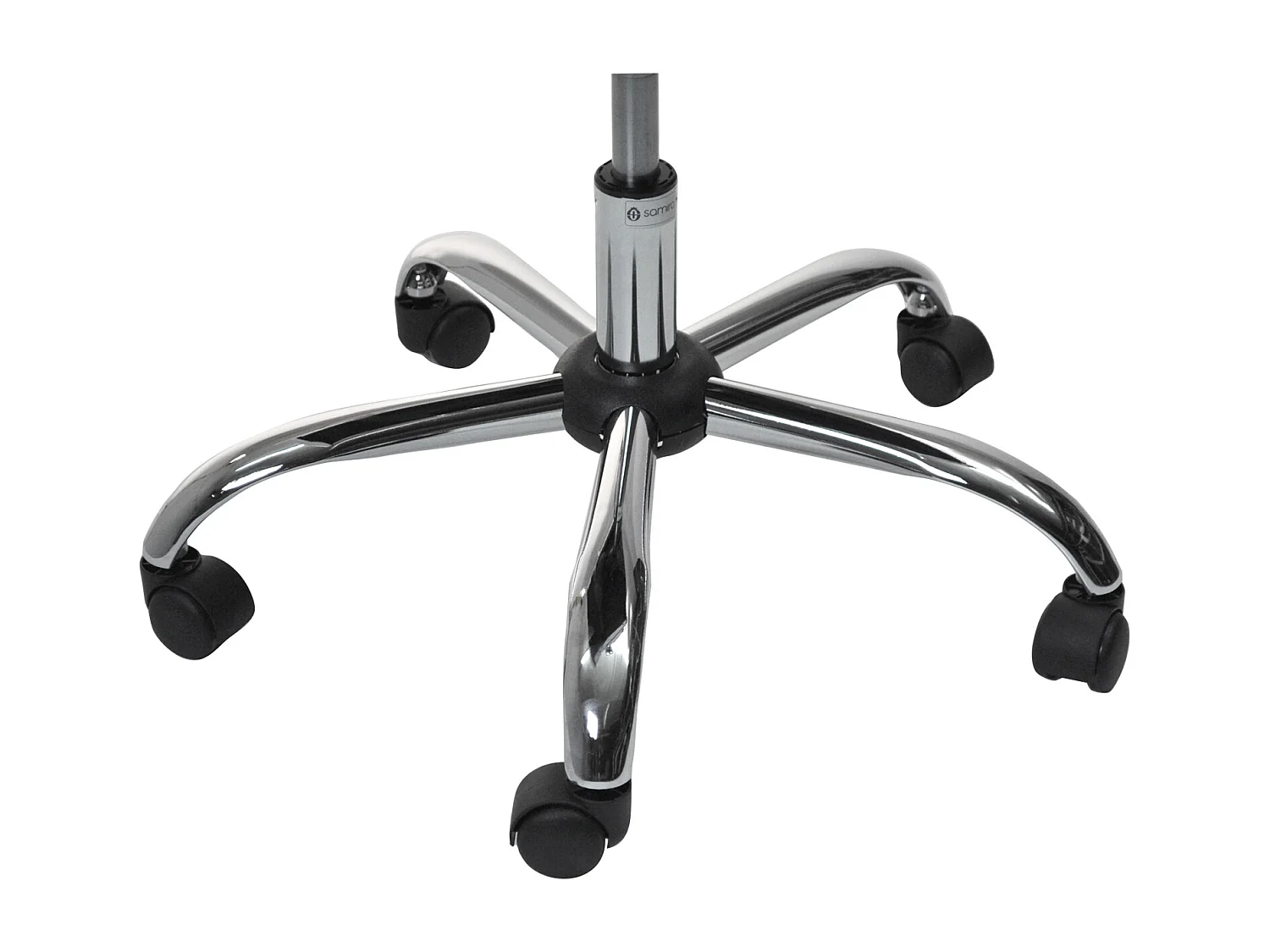 Sedia da ufficio direzionale in tessuto traforato e ecopelle bianca mod. SIENA