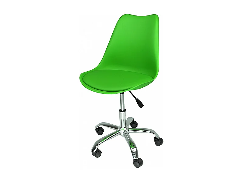 Sedia da ufficio girevole, sedia da verde  con rotelle mod. SALLY