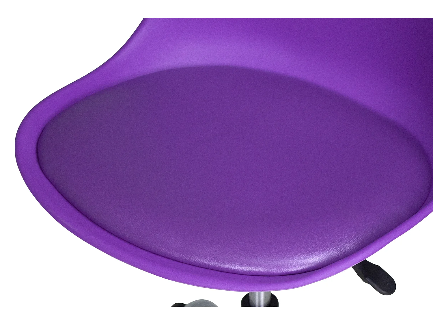 Sedia da ufficio girevole, sedia da scrivania viola con rotelle mod. SALLY