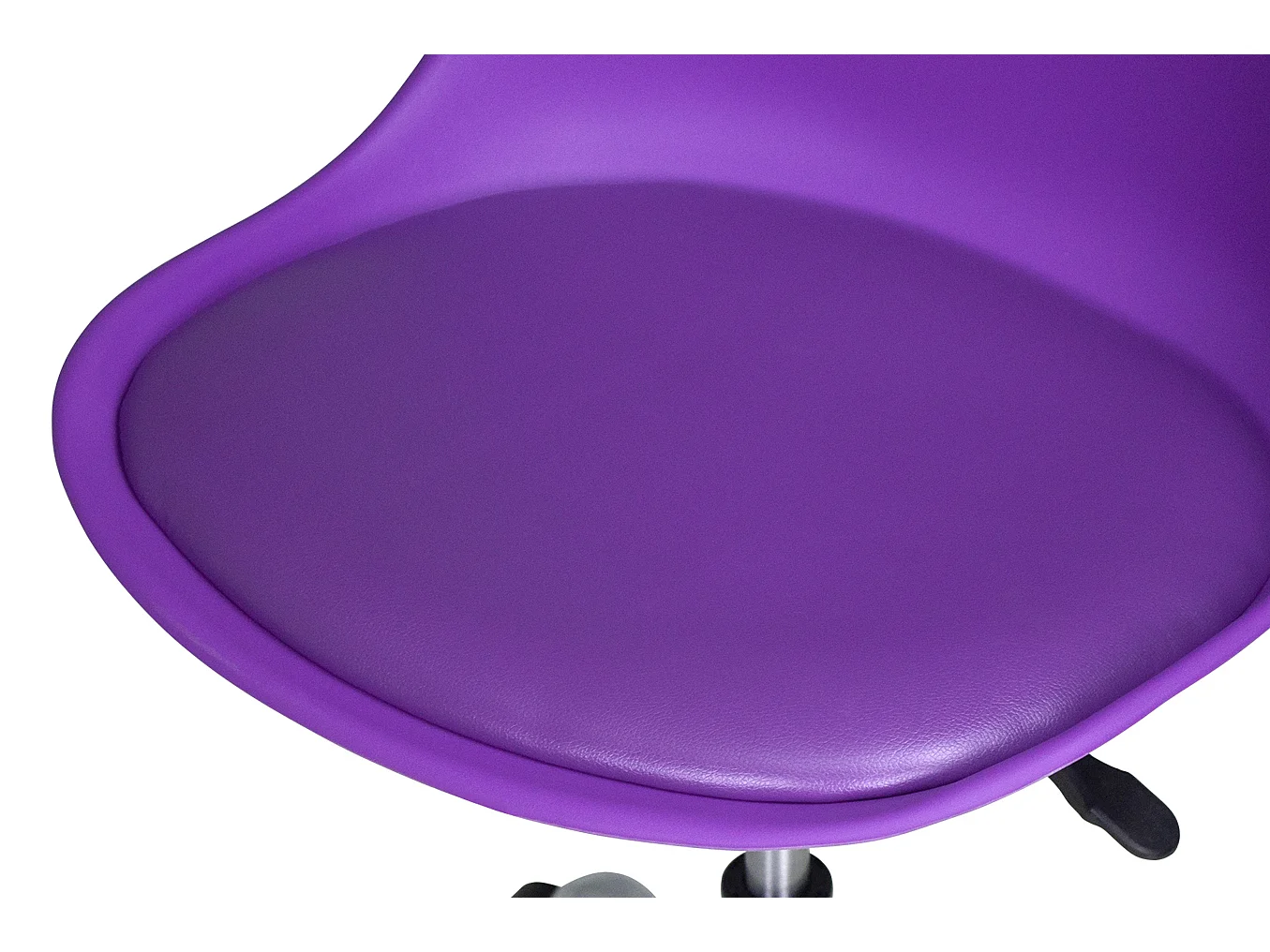 Sedia da ufficio girevole, sedia da scrivania viola con rotelle mod. SALLY