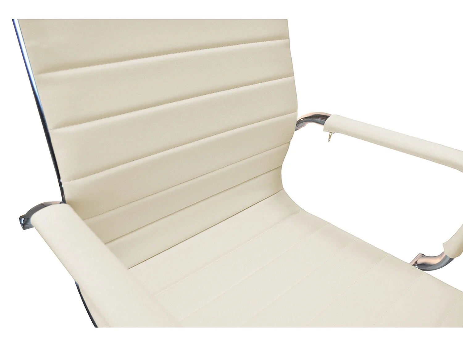 Sedia da ufficio in ecopelle beige mod. TORINO