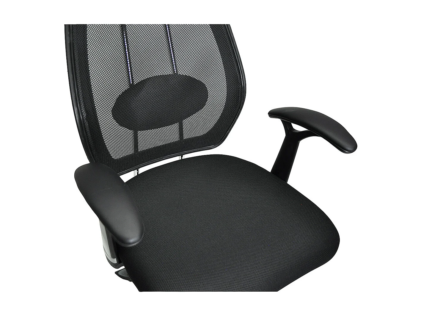 Poltrona presidenziale in tessuto nera mod. FIRENZE