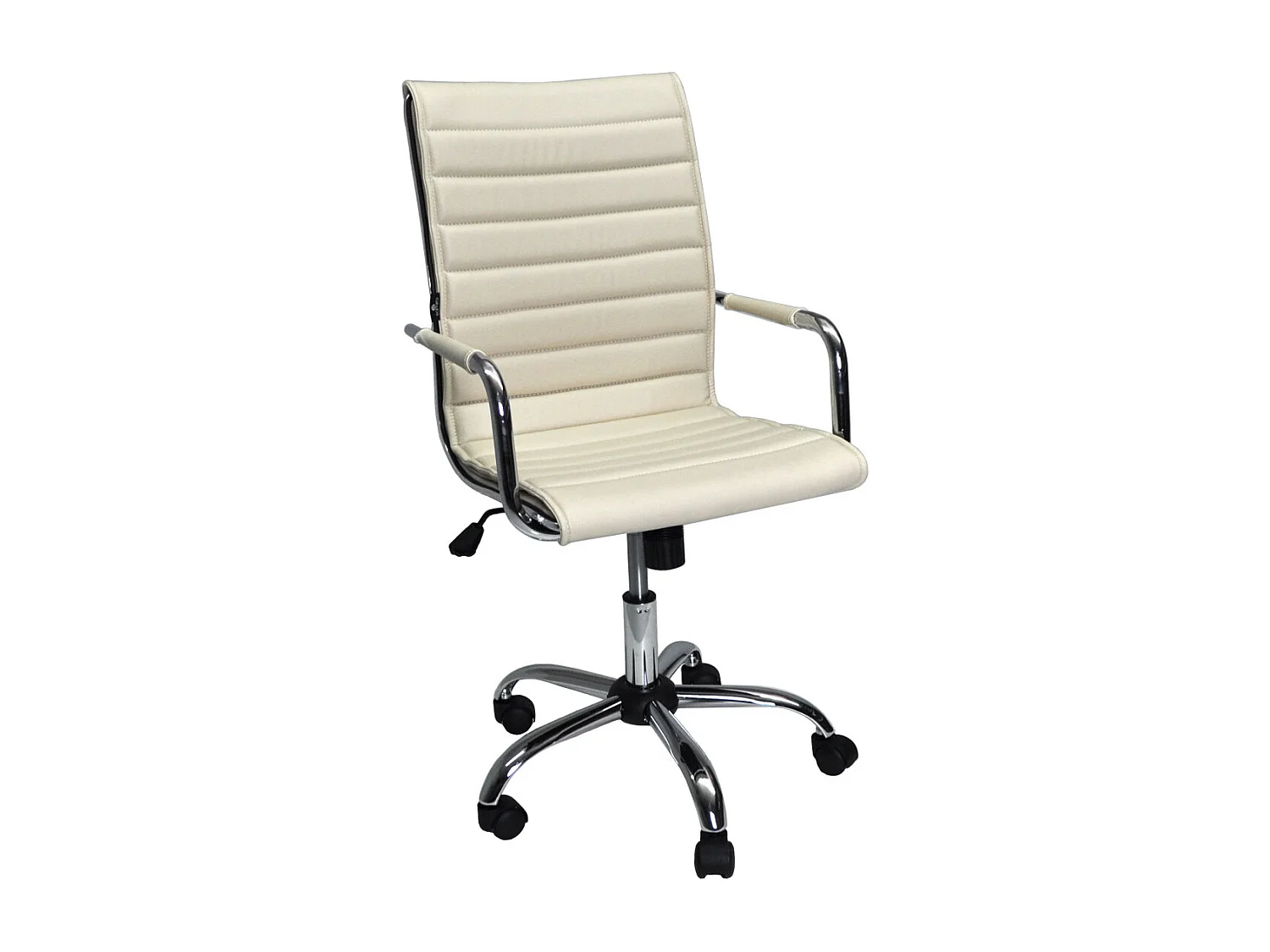 Sedia direzionale in ecopelle Beige mod. ASTI