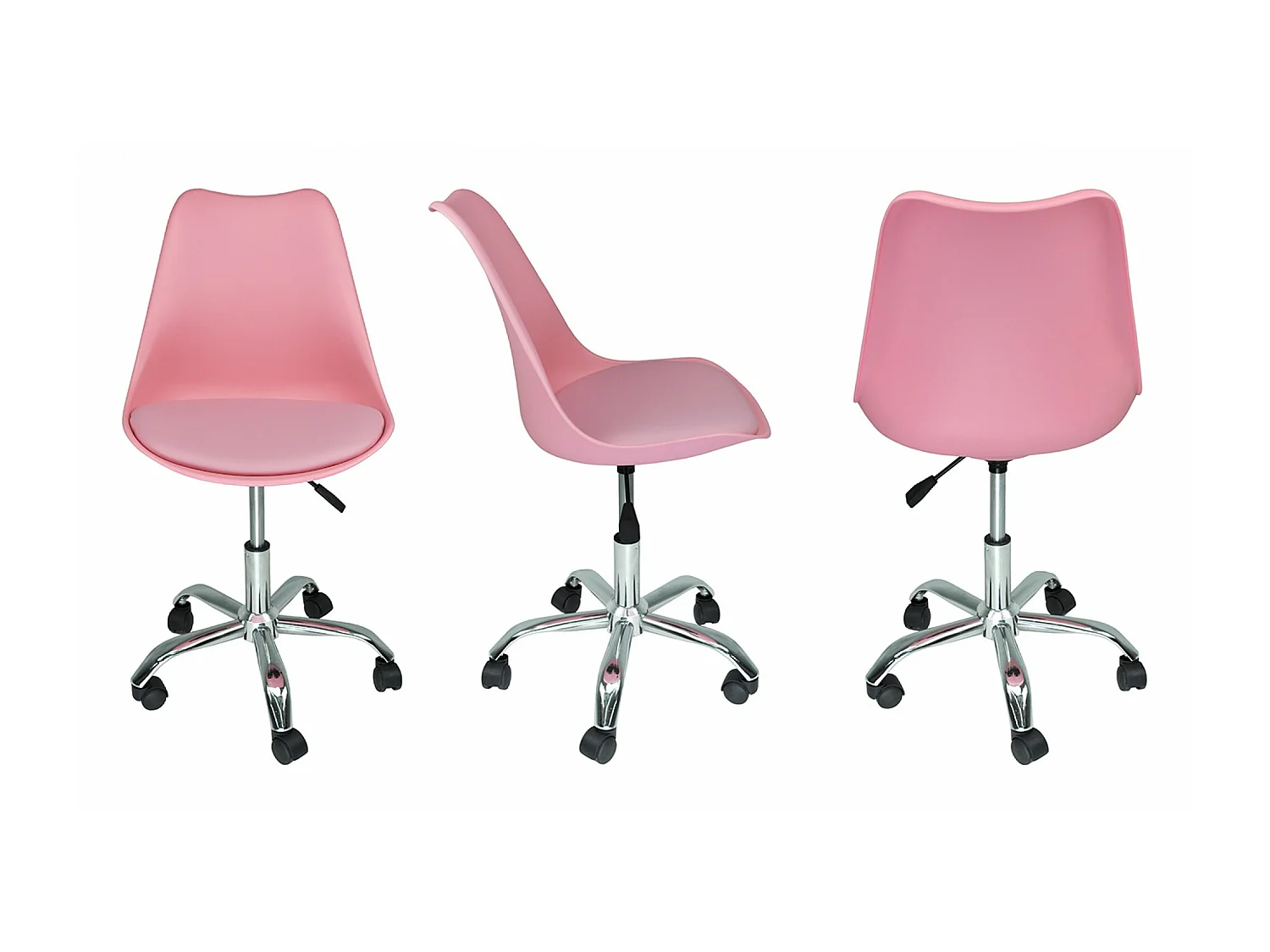 Sedia da ufficio girevole, sedia da rosa con rotelle mod. SALLY