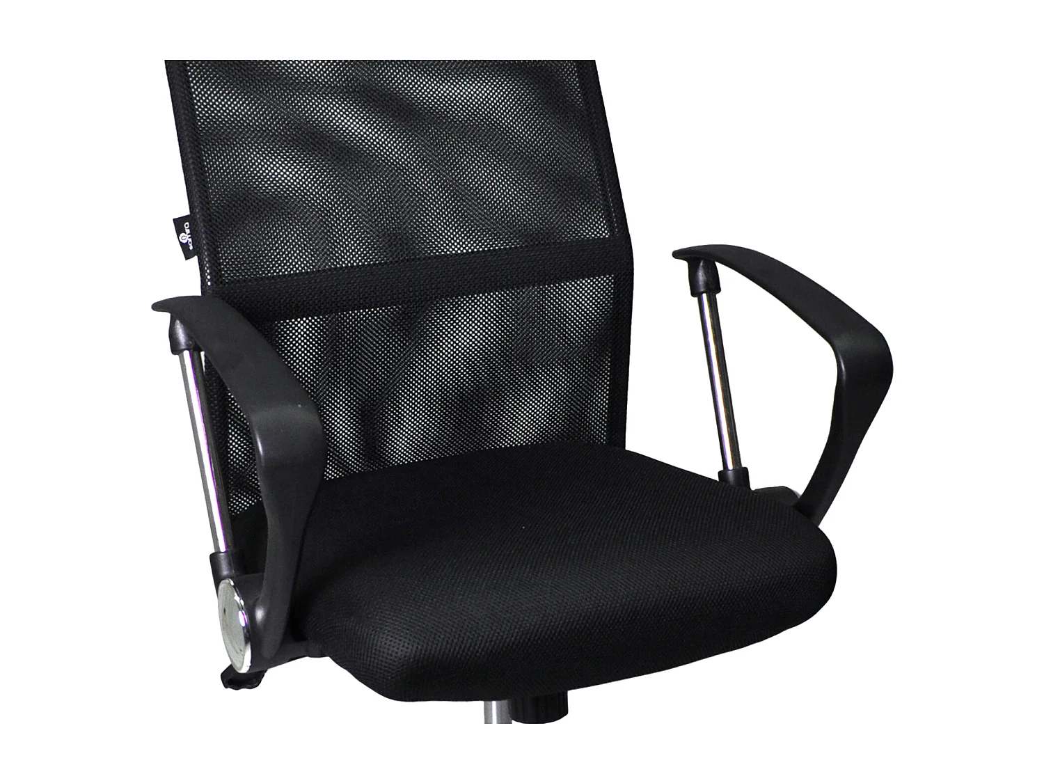 Sedia da ufficio in tessuto a rete nera - PAVIA