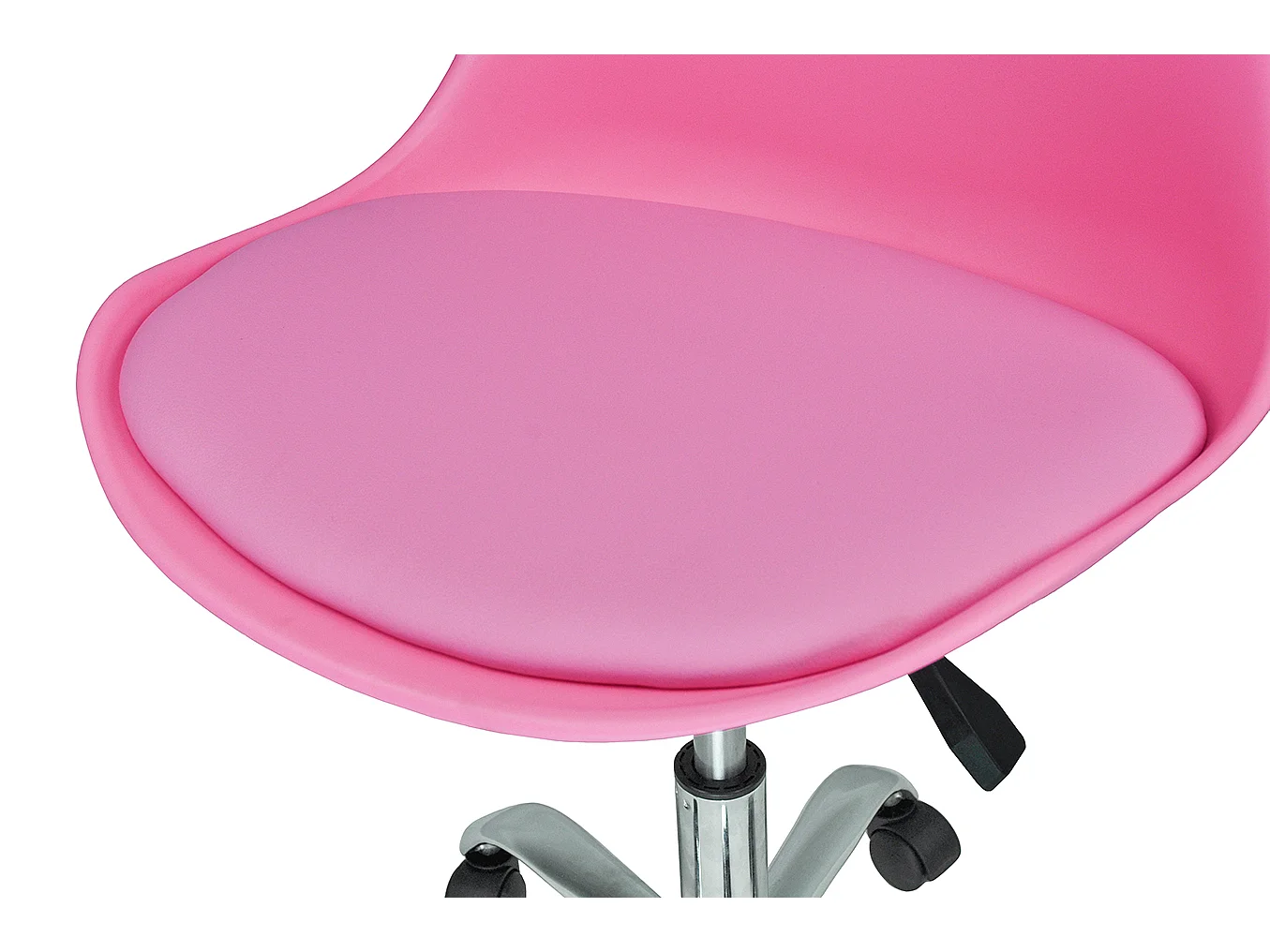 Sedia da ufficio girevole, sedia da scrivania fucsia  con rotelle mod. SALLY