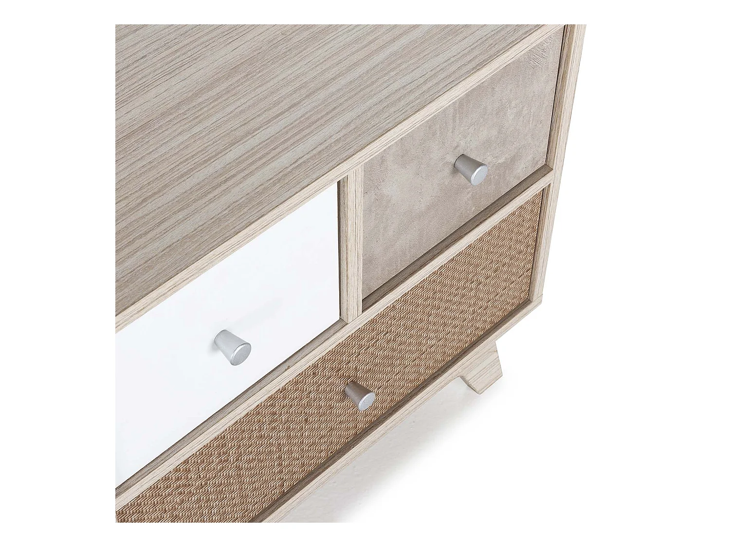 Móvel TV Maia 1 porta e 3 gavetas multicoloridas