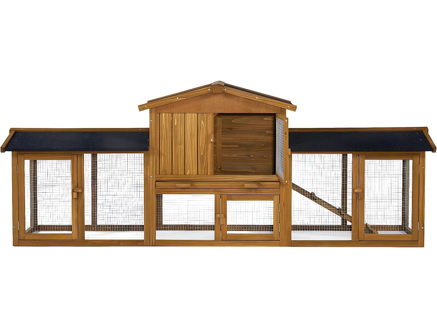 Conejera de madera "Galina" con 2 puertas waterproof para exteriores