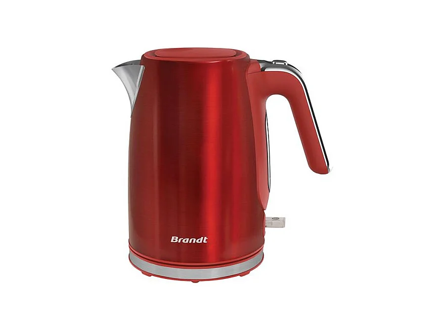 Brandt Bouilloire sans fil 1.7l 2200w rouge/inox - BO1703R