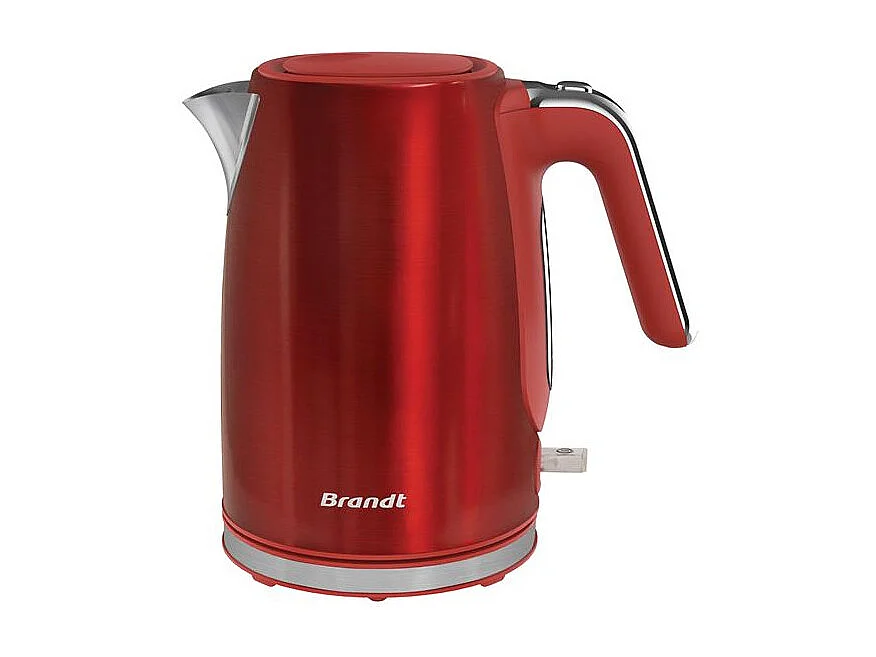 Brandt Bouilloire sans fil 1.7l 2200w rouge/inox - BO1703R