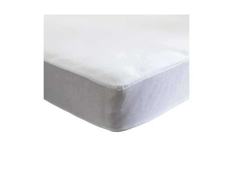 Protège matelas molleton 100% coton bio - bonnet 27 cm 200x200