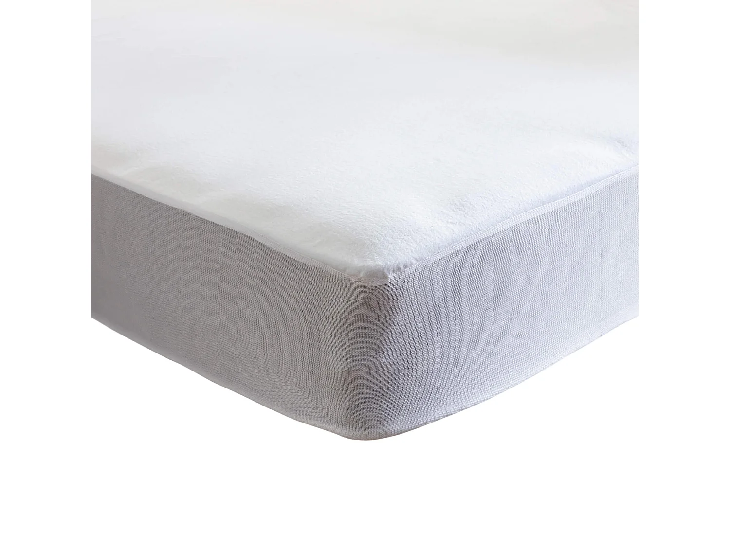Protège matelas molleton 100% coton bio - bonnet 27 cm 90x200