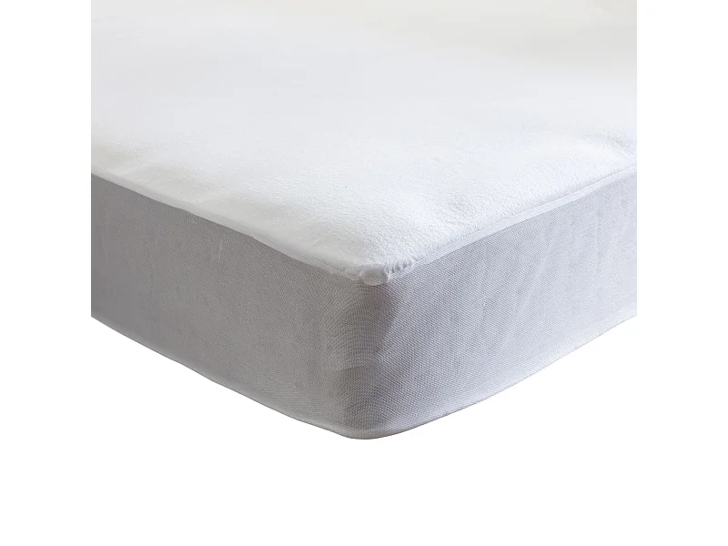 Protège matelas molleton 100% coton bio - bonnet 27 cm 70x190